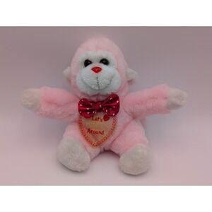 Fairview Pink Ape Plush Lets Monkey Around 8 Inch 1991 Stuffed Animal Toy